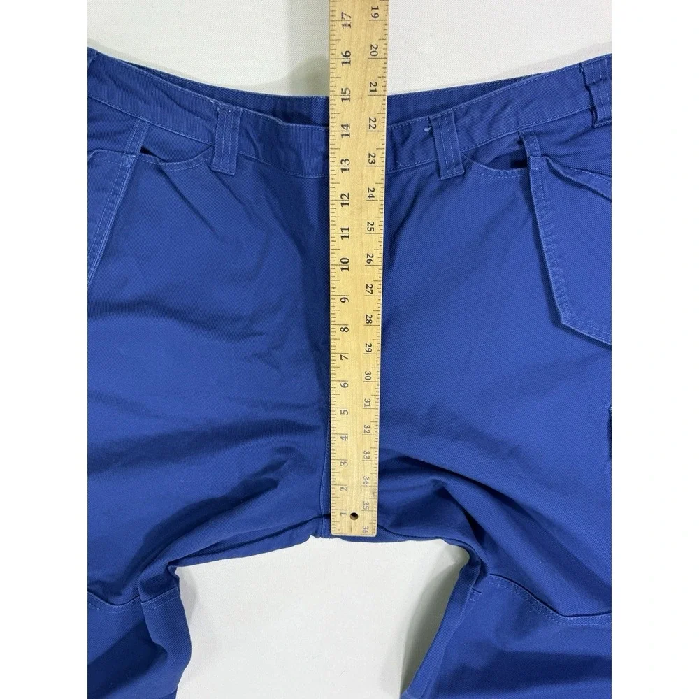 IKEA Blue Utility Work Pants Trousers Straight Fit Q Men 45x29 Tool Cargo Pocket